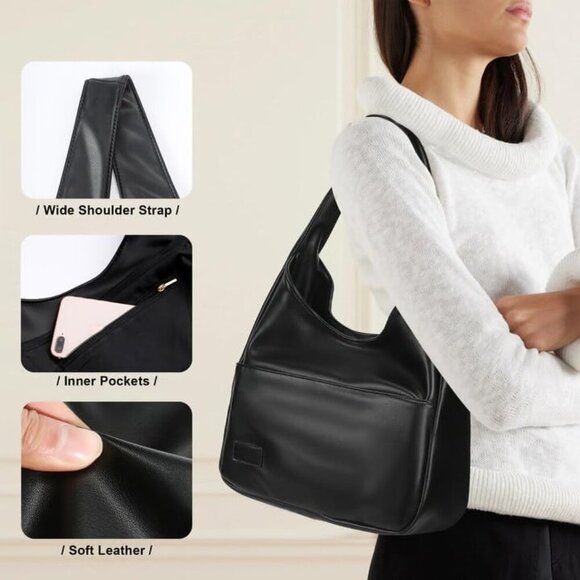 Tote Bag for Women - Vegan Leather Tote Bag Hobo Bags Shoulder Bag Valentines Da - Picture 5 of 6